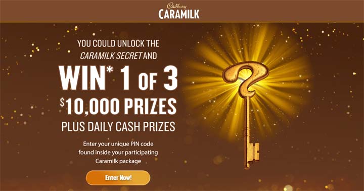 Unlock the Secret Contest by Caramilk • Caramilk.ca